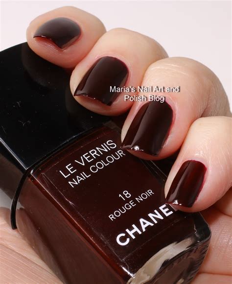 chanel nail polish rouge noir|Chanel Rouge essentiel nail polish.